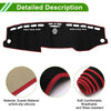 Mercedes E-Class 2010 Sun Protector Pad Black Red Dashboard Cover Mat