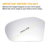 Mercedes A-Class Left Side White Mirror Glass w/ Back Heated (2013-2023)