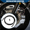 Motorcycle 1x 220cm Length Motorcycle Hydraulic Brake Line with Banjo