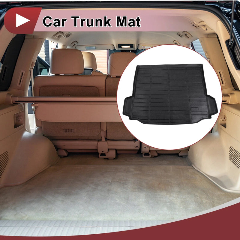 BMW X3 2018-2024 Long Grid Pattern Black Cargo Liner Rear Trunk Mat