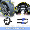 Motorcycle 1x Set Front Rear Wheel Transport Tie Down Strap