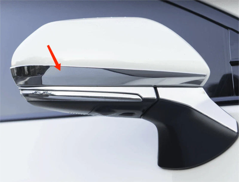 Toyota Camry (2018-2023) 2 x Chrome Rearview Mirror Stripe Frame Cover Trim