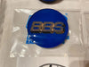 BBS Wheel Center Caps / 70mm 4 pcs / Genuine Emblem Blue Gold 3D Logo