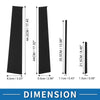 Toyota Yaris 8 Pcs Black Door Pillar Window Trim (2005-2014)