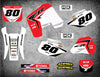 Honda CR 80 (1993-1995) REBOUND STYLE Stickers Custom Graphics Full Kit