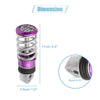 Aolly Motorcycle Footpeg Purple Pair / 8mm Aluminum Rearsets