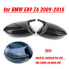 BMW E89 Z4 2x Carbon Pattern Rearview Mirror Cover Cap (2009–2015)