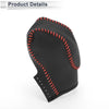Ford Fusion 1 Pc Gear Shift Knob Cover Black Red Faux Leather (2013-2016)