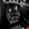 Ford Mustang Carbon Fiber Central Console CD Panel Cover Trim (2015-2019)