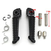 Yamaha YZF R1 R1M R1S Black Front Footrest Pegs (2015-2023)