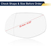 Porsche Cayenne Mirror Glass Heated w Backing Plate Left Side LH (2008-2010)