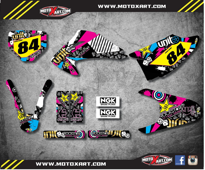 Honda CRF 150 F Custom Graphic Kit Decals (2003-2007)
