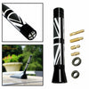 MINI Cooper Union Jack Flag Style BLACK 3" Short Antenna