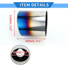 Honda Accord Slant Cut Exhaust Tip 4.7" Inlet (2008-2012)