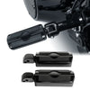 Harley Softail Deluxe Fat Bob Black Passenger Footpegs (2018-2025)