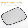Ford Fiesta, Fusion Left Side White Mirror Glass w/ Back Convex Heated (2011-2023)