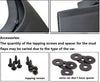 Cadillac XTS Black Fender Protectors Mud Flaps Splash Guards (2013-2015)