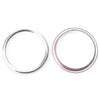 Audi A3 4 x Silver Interior Air Vent Outlet Ring Covers (2012-2019)