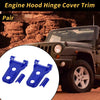Jeep Wrangler JL JLU (2018-2024) - Deep Blue Engine Hood Hinge Covers