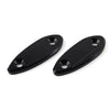 Kawasaki ZX6R Black Motorcycle Mirror Block Off Base Plates (2009-2012)
