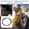 Brake Line / 10mm / Motorcycle Hydraulic Brake Line Oil Hose Pipe Stainless Steel Black