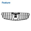 Mercedes-Benz C200 (2015-2020) Black Chrome Front Upper Bumper Grille