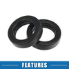 Honda Accord Civic (1988-2002) - 4 x Rubber Black Fuel Injector O-Rings Seals