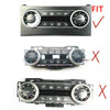 Mercedes Benz C GLK W204 C204 A/C Control Switch Button Kit 10 x (2010-2015)