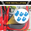 Jeep Wrangler JL JLU (2018-2024) Light Blue Door Limiting Cover Trim