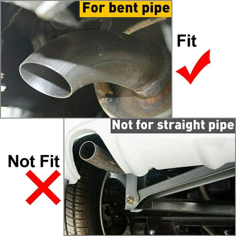 Universal Vehicles Dual Rear Exhaust Pipe Tail Muffler Tips