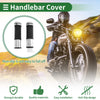 Motorcycle 7/8 Hand Grips Cover Silver Tone