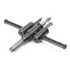 DIY 30mm-120mm Adjustable Metal Wood Circle Hole Saw Drill Bit Cutter
