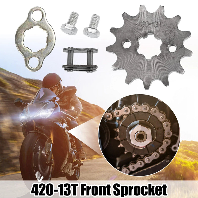 Dirt Bike Mini Bike Set 420 13T 17mm Motorcycle Front Engine Sprocket