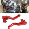 Harley Sportster 3 Finger 5.3'' Handle Grips Brake Clutch Levers Red (2010-2023)