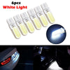 Vehicles 6pc T10 194 W5W COB 2835 SMD 12LED Car License Light Bulbs