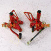Kawasaki Ninja 250R Red Rearsets Foot Pegs (2008)