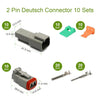 Automotive and Marine Applications 10 Sets Waterproof Wire Connectors Gray