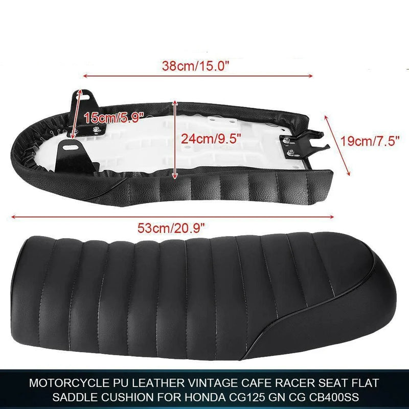 Honda CB125S CB550 CL350 Vintage Flat Seat Cushion (1971-1978)