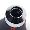 Car 5 Speed Black & Red Leather Gear Shift Knob