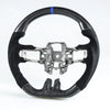 Ford Mustang EcoBoost 2015-2017 Steering Wheel Carbon Fiber Suede Blue