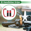 Motorcycle Hand Grips End Bar Covers Red