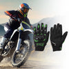 Gloves XXL Motorcycle Gloves Breathable Full Finger Nylon Outdoor Green 1 Pair