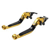 Kawasaki Z1000 ZX6R  Gold Extendable Brake Clutch Levers (2007-2018)