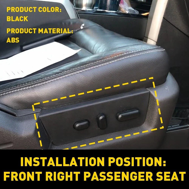Ford F-150 Power Seat Switch Trim Bezel Black (2009-2014)