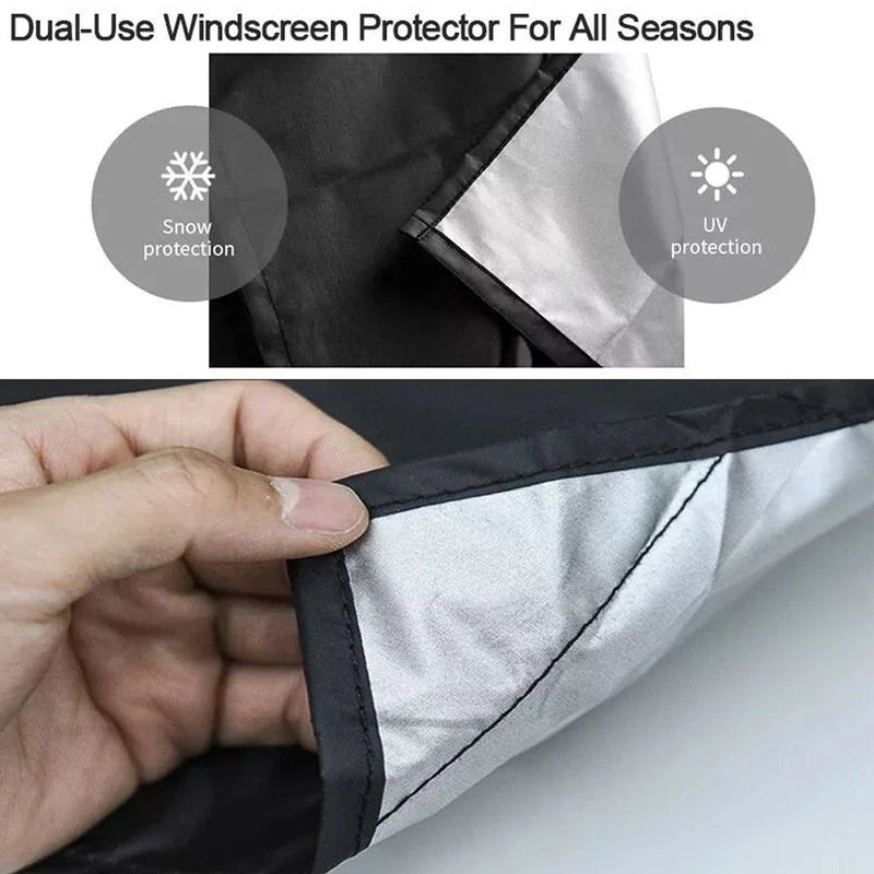 Car - Ice Frost Dust Protector Windshield Sun Shade Cover (Fits Most)