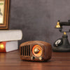 Retro Style Walnut Wooden FM Radio Vintage Bluetooth Speaker Radio