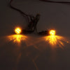 Car Universal Black Metal LED Mini Amber Turn Signal Lights