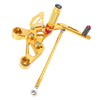 Yamaha MT-09 FZ-09 Gold Adjustable Rearset Footpegs (2014-2017)
