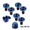 Bike Motorcycle 6pcs M5x30mm Alloy Torx Head Screws