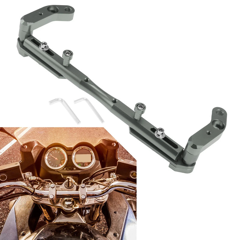Motorcycle Balance Handle Bar Extender Bracket 320mm Titanium Tone